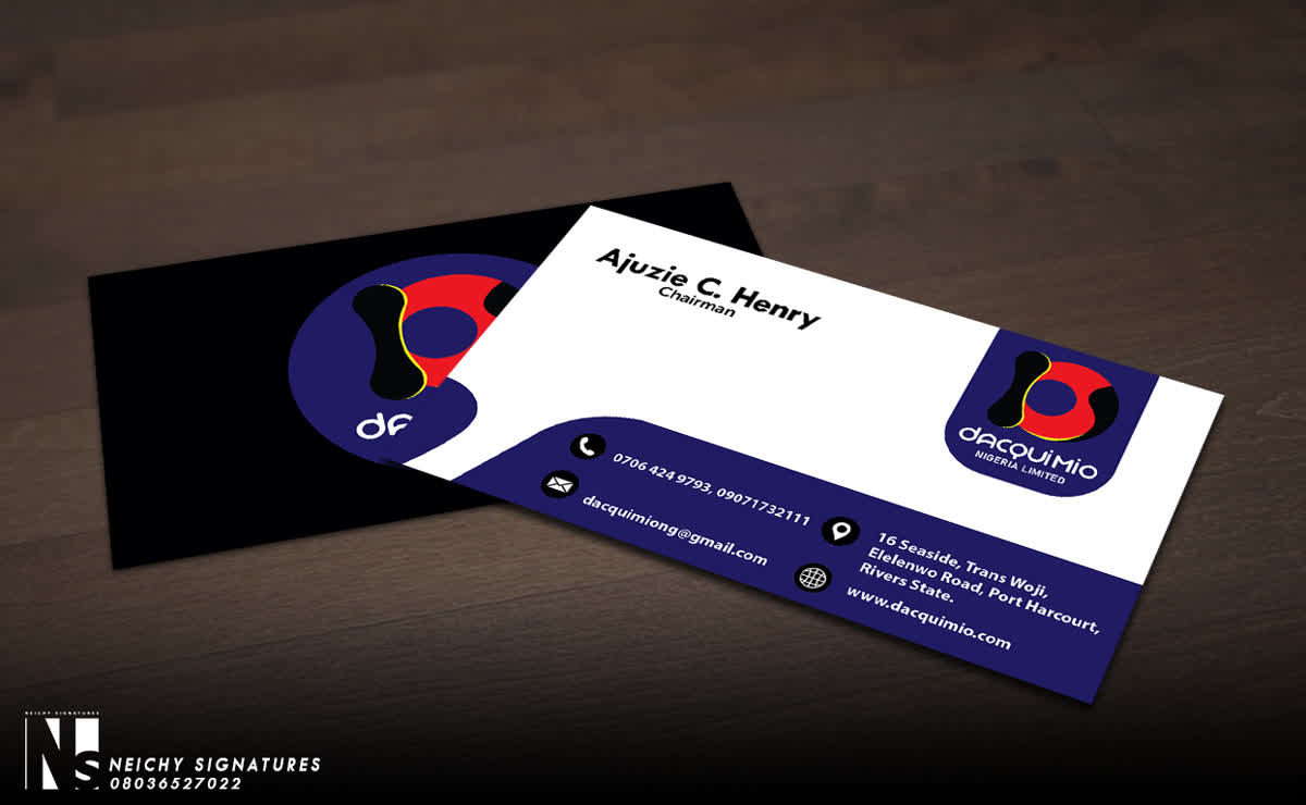 Dacquimio — business card