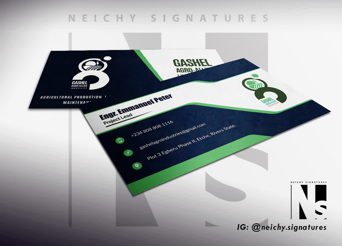 Gashel — business card
